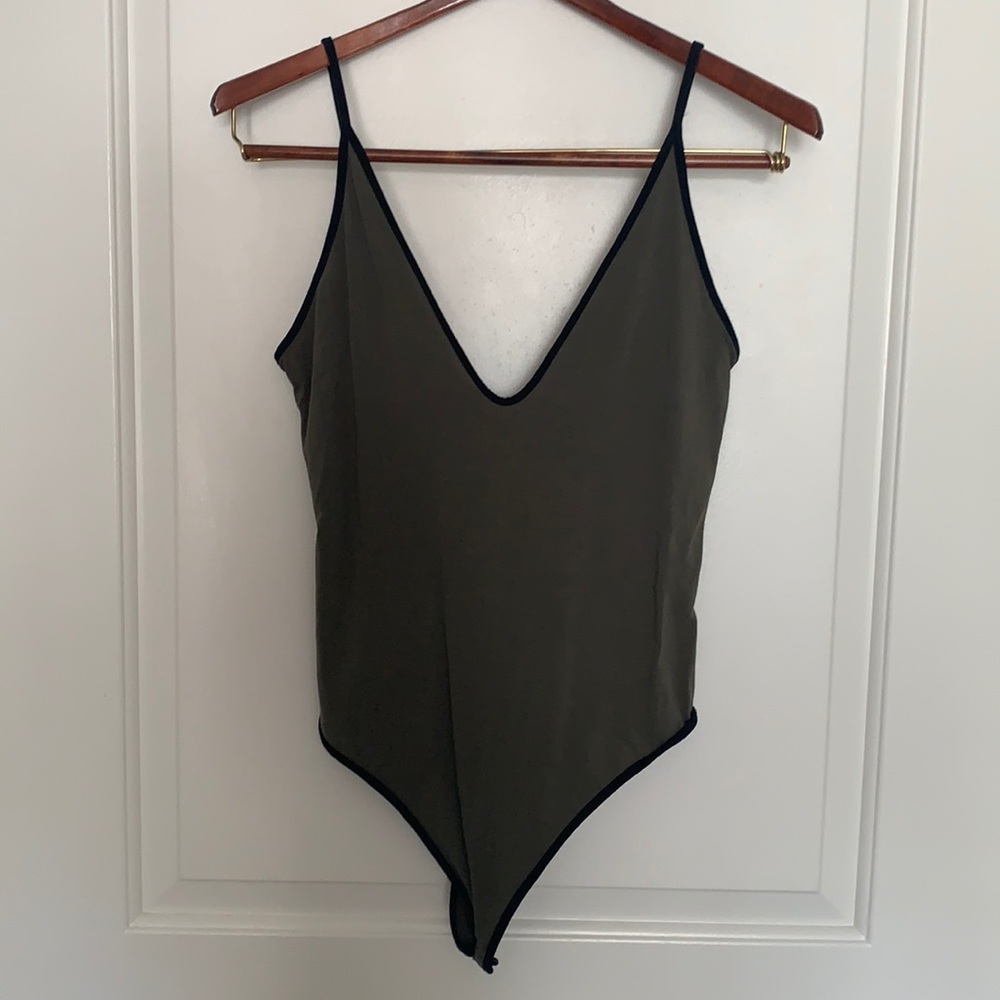 Express Spaghetti Strap Thong Bodysuit
